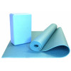 Набор коврик и блок для йоги ZTOA YC-01 PVC 0,3 см, 173х61 см, изумрудный-голубой