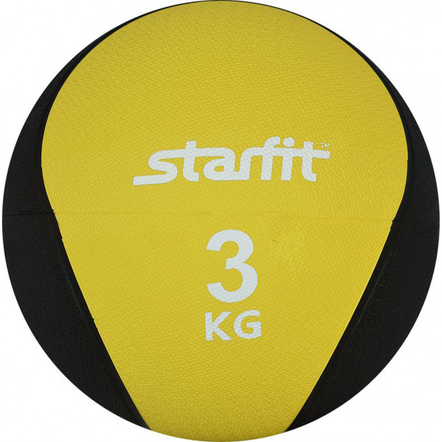 Медбол STARFIT Pro GB-702, 3 кг, желтый