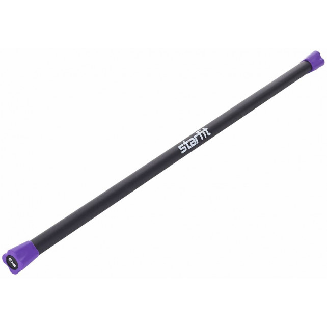 Бодибар STARFIT BB-301 6 кг, неопреновый, черный/фиолетовый