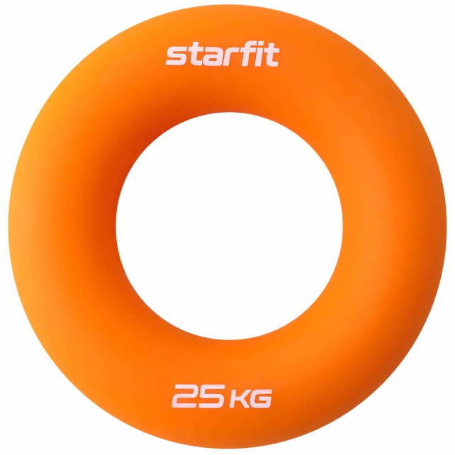 Эспандер кистевой STARFIT ES-404 кольцо, силикогель, d=8,8 см, 25 кг, оранжевый