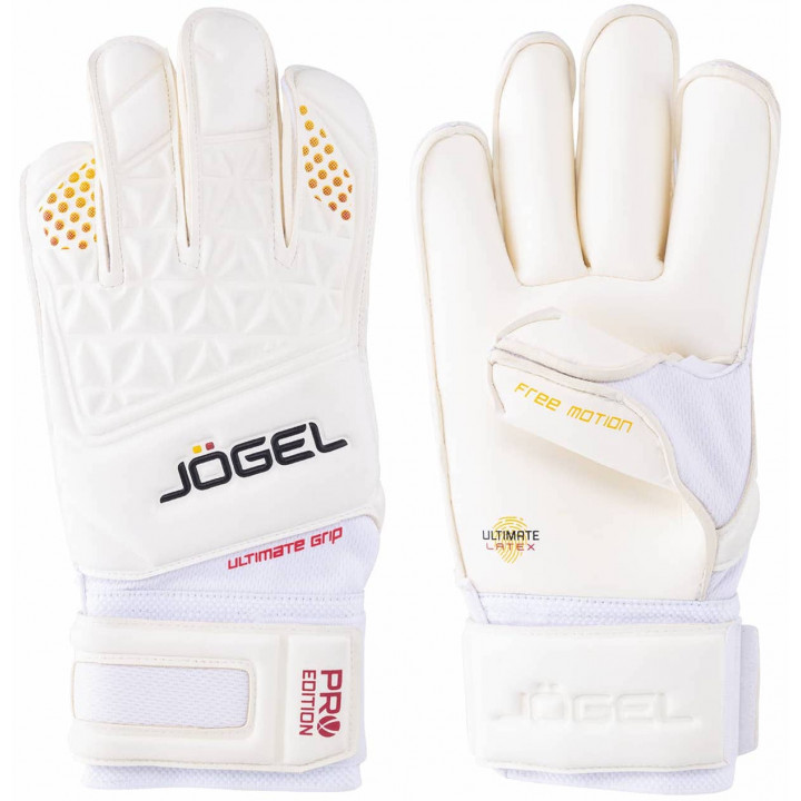 Перчатки вратарские Jogel NIGMA Pro Edition Roll, белый (8,5)