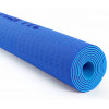 Коврик для йоги и фитнеса STARFIT FM-201 TPE, 0,4 см, 173x61 см, темно-синий/синий