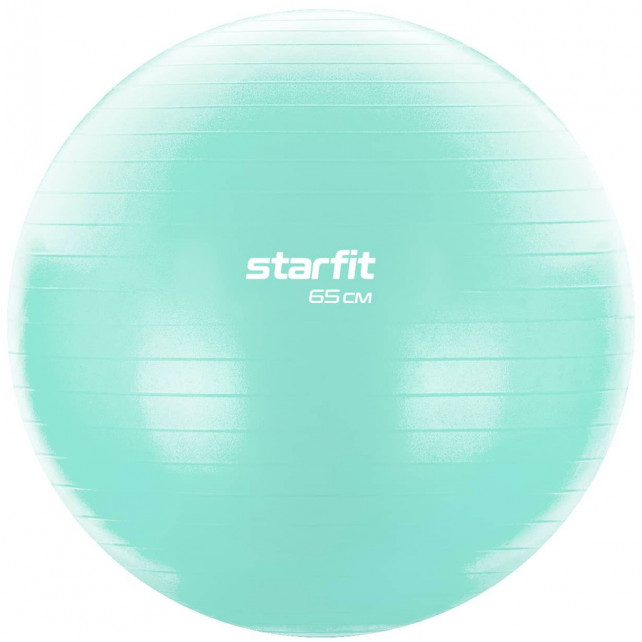 Фитбол STARFIT Core GB-104 65 см, 1000 гр, антивзрыв, мятный