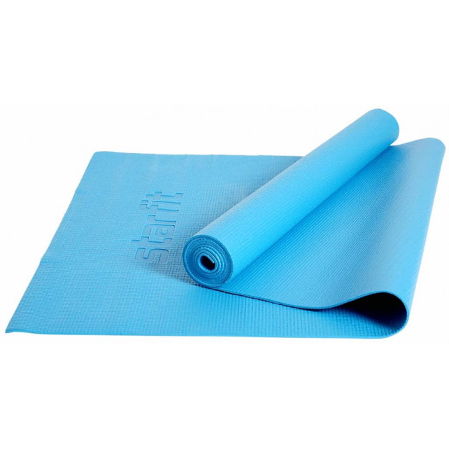 Коврик для йоги и фитнеса STARFIT Core FM-101 PVC, 0,3 см, 173x61 см, синий