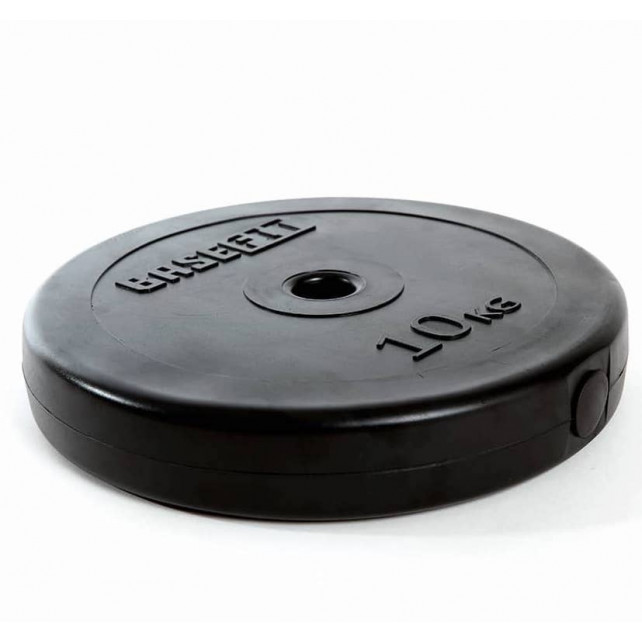 Диск пластиковый BASEFIT BB-203 10 кг, d=26 мм, черный