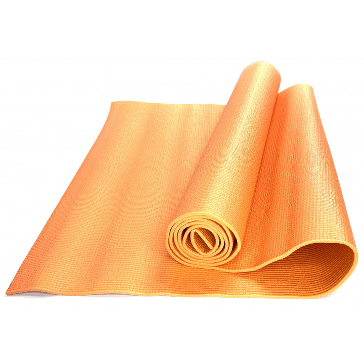Коврик для йоги и фитнеса ZTOA YM-01 PVC 0,4 см, 173х61 см, оранжевый