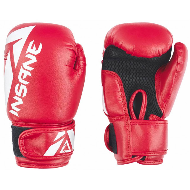 Перчатки боксерские INSANE MARS IN22-BG100, ПУ, красный, 10 oz