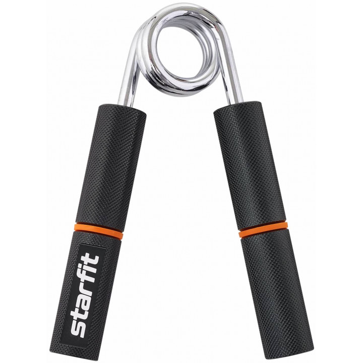 Эспандер кистевой STARFIT ES-405 пружинный, металлический, 45 кг, черный/оранжевый