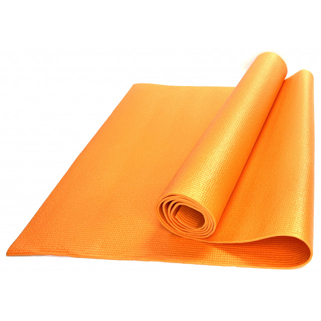 Коврик для йоги и фитнеса ZTOA YM-01 PVC 0,3 см, 173х61 см, оранжевый