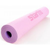 Коврик для йоги и фитнеса STARFIT FM-201 TPE, 0,4 см, 173x61 см, розовый пастель/фиолет пастель