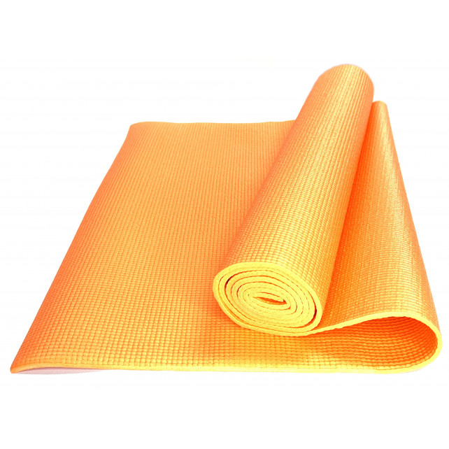 Коврик для йоги и фитнеса ZTOA YM-01 PVC 0,5 см, 173х61 см, оранжевый
