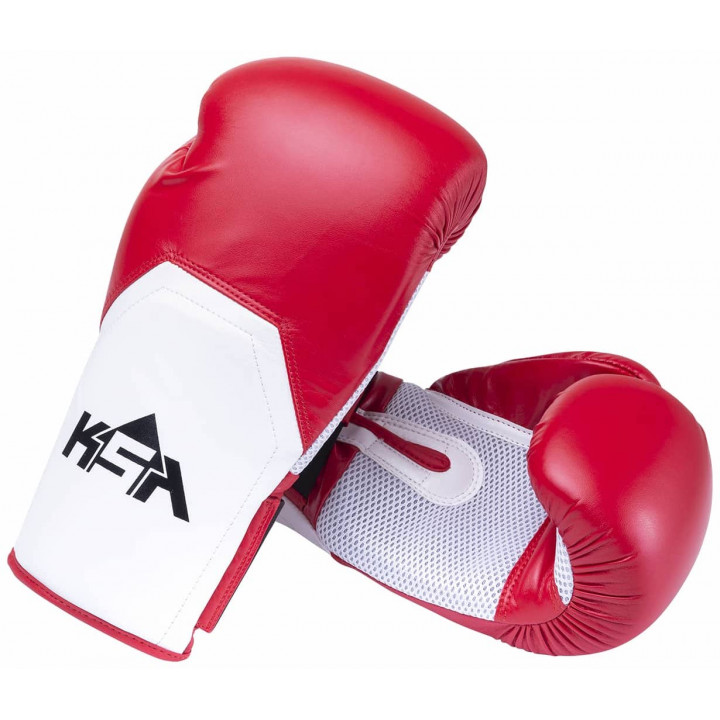 Перчатки боксерские KSA Scorpio Red, к/з,  8 oz