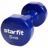 Гантель виниловая STARFIT DB-101 5 кг, темно-синий