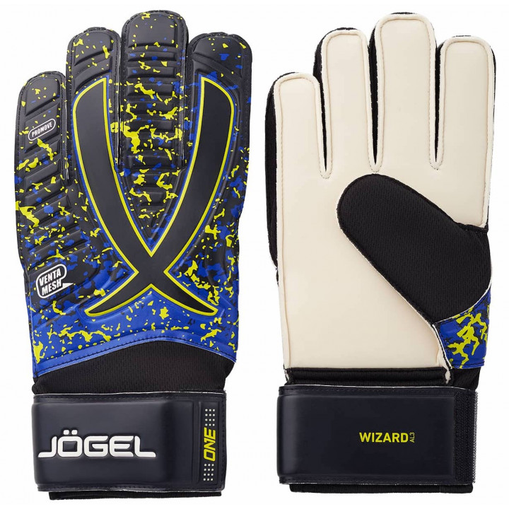 Перчатки вратарские Jogel ONE Wizard AL3 Flat, черный (7)