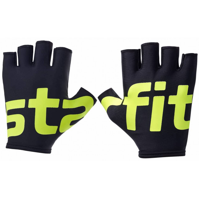 Перчатки для фитнеса Starfit WG-102, черный/ярко-зеленый (S)