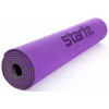 Коврик для йоги и фитнеса STARFIT FM-201 TPE, 0,5 см, 173x61 см, фиолетовый/серый