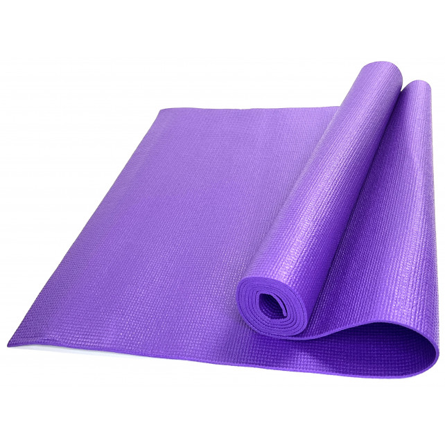 Коврик для йоги и фитнеса ZTOA YM-01 PVC 0,3 см, 173х61 см, фиолетовый